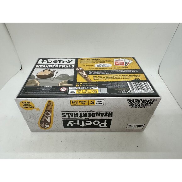 Poetry For Neanderthals Party Game Original Edition Ages 7+ Family Fun 2+ Player - Picture 6 of 6